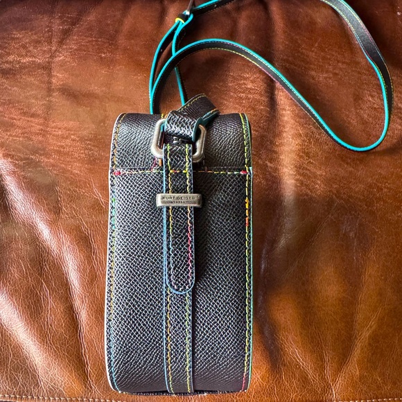 NWOT Kurt Geiger Black Crossbody Bag with Multicolor Accents - Picture 8 of 15